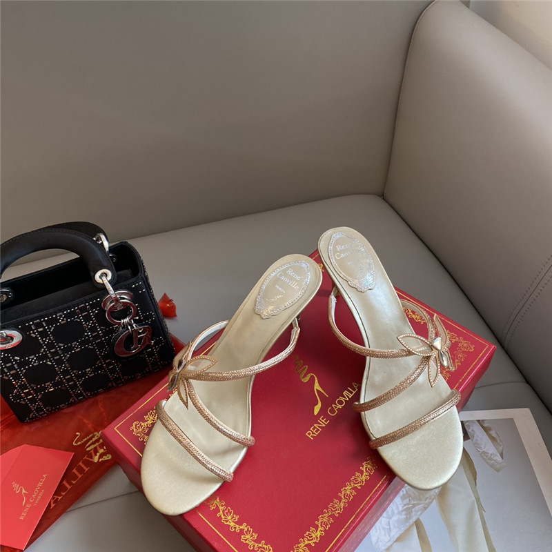 Best Replica Rene Caovilla latest butterfly tie sandals - Colareps