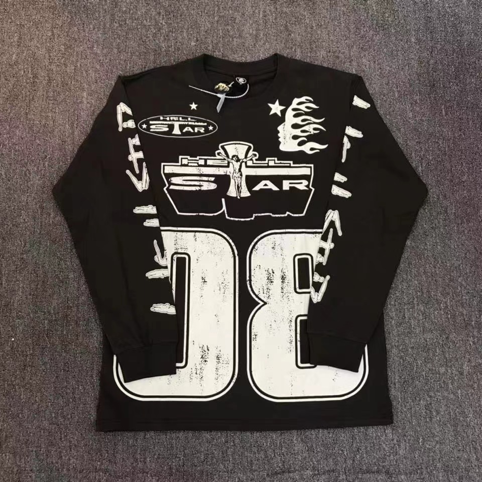 Best Replica 1:1 quality version Front Cross Back 8 Printed Long Sleeve Shirt - Colareps