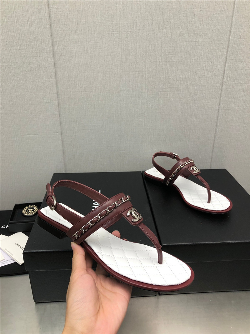 Best Replica Chanel new C buckle chain sandals - Colareps
