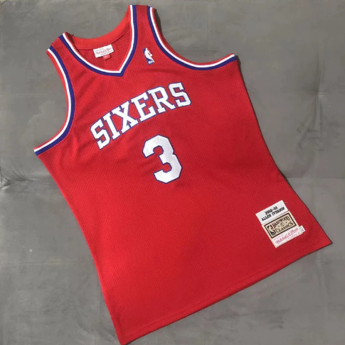 Best Replica ALLEN IVERSON PHILADELPHIA 76ERS THROWBACK JERSEY - Colareps