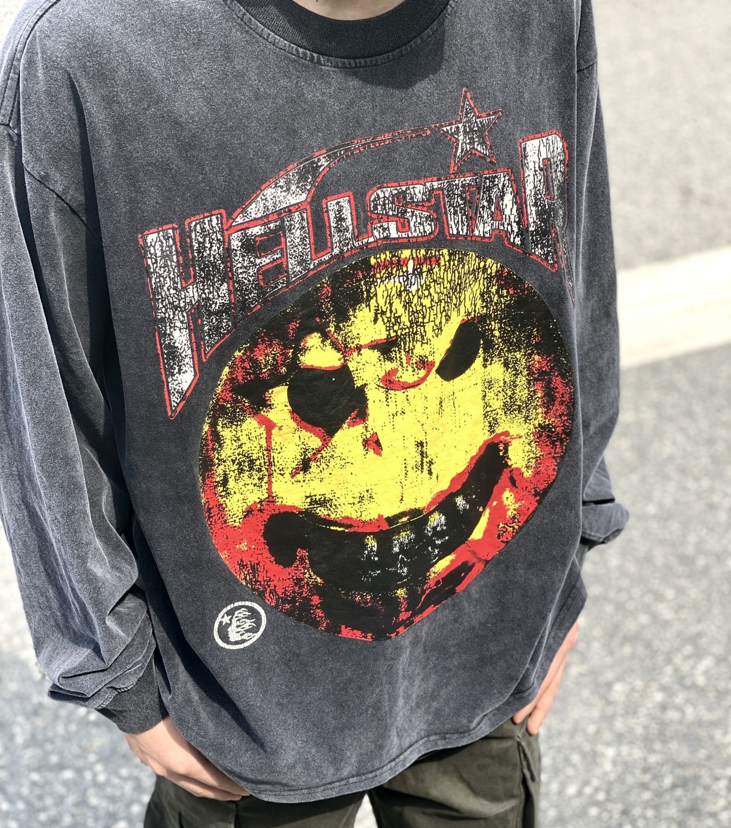 Best Replica Limited kidnapper smiling face wash long sleeves - Colareps