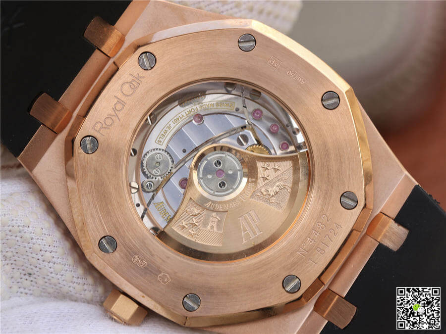 Best Replica Replica Audemars Piguet Royal Oak 15400 1:1 Best Edition Rose Gold Blue Dial - Colareps