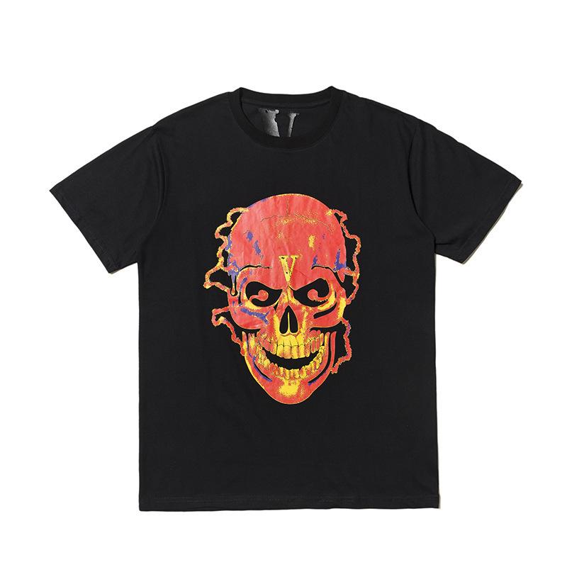 Best Replica Vlone Flame Skull Tee - Colareps