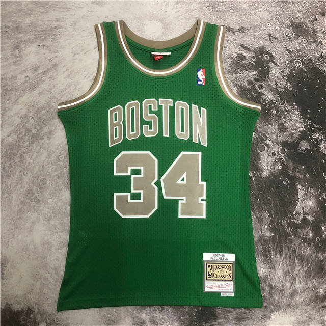Best Replica PAUL PIERCE BOSTON CELTICS THROWBACK JERSEY (HEAT APPLIED) - Colareps