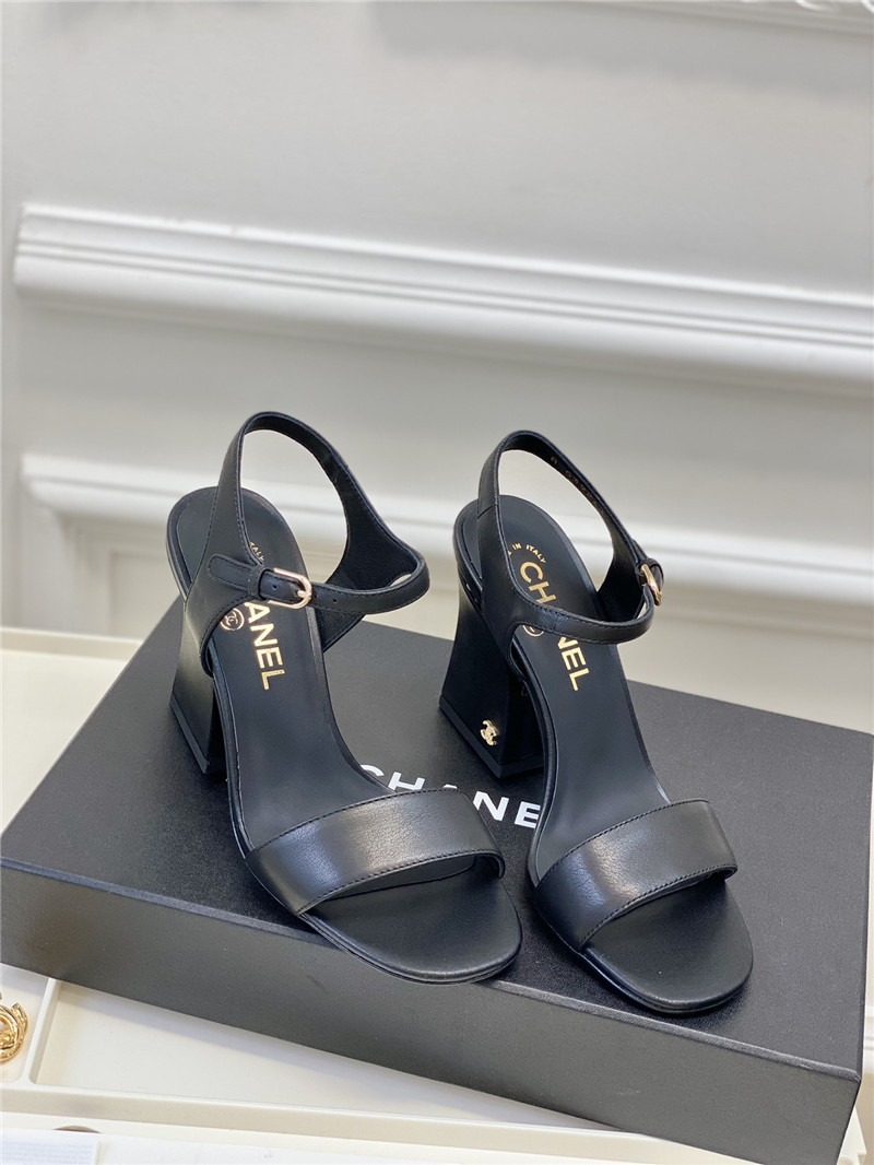 Best Replica Chanel new pearl heel sandals - Colareps