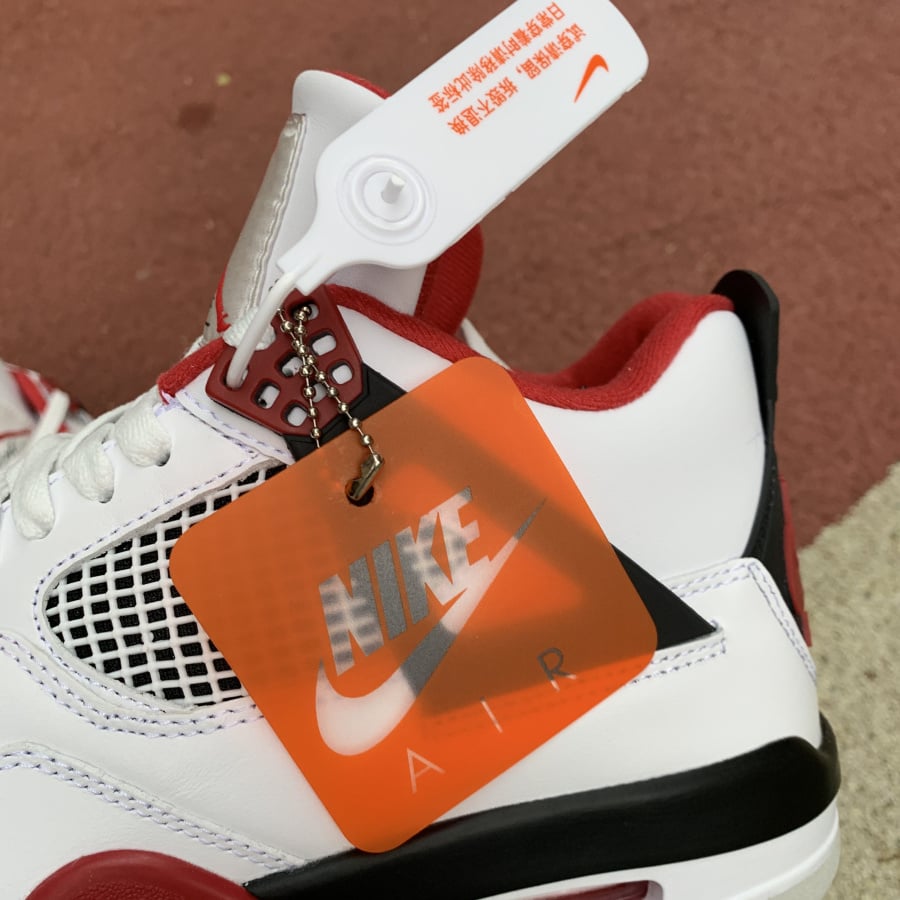 Best Replica Air Jordan 4 Retro Fire Red Extended Size - Colareps