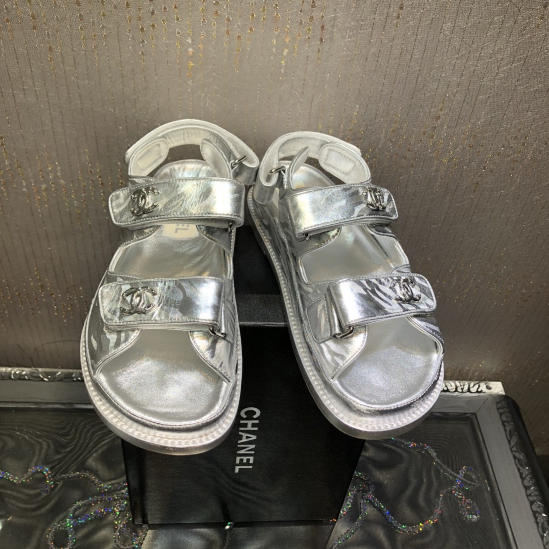 Best Replica chanel platform beach sandals - Colareps