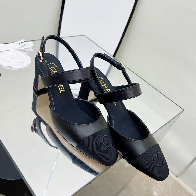 Best Replica chanel chunky heel sandals - Colareps