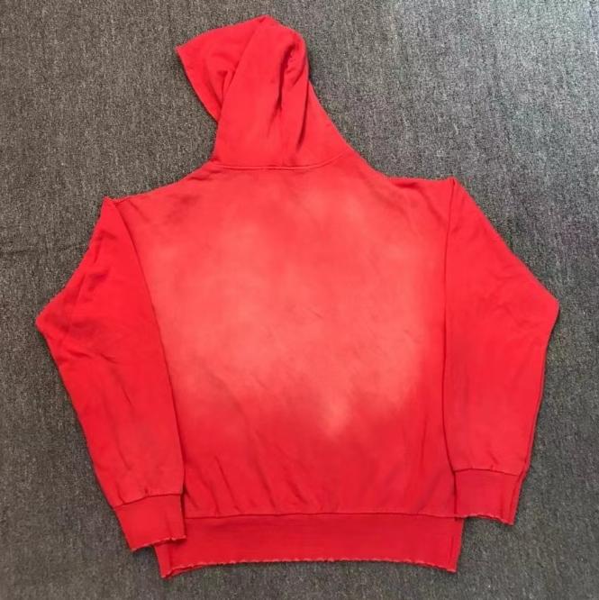 Best Replica 1:1 quality version Gold V Washed Old Print Hoodie - Colareps