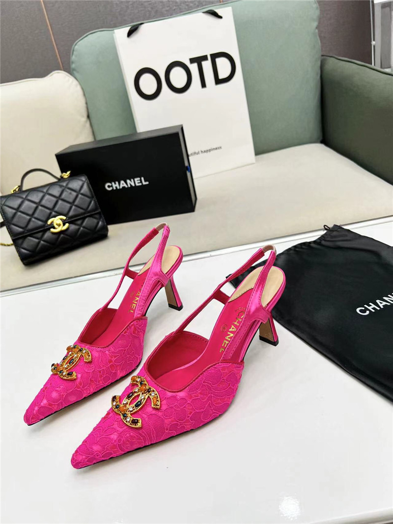 Best Replica Chanel Pearl Double C Pendant Diamond Shoes - Colareps