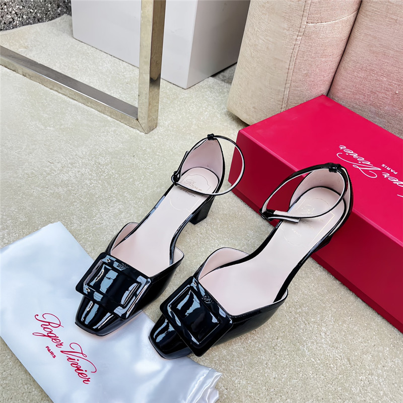Best Replica Roger vivier classic buckle strap sandals - Colareps