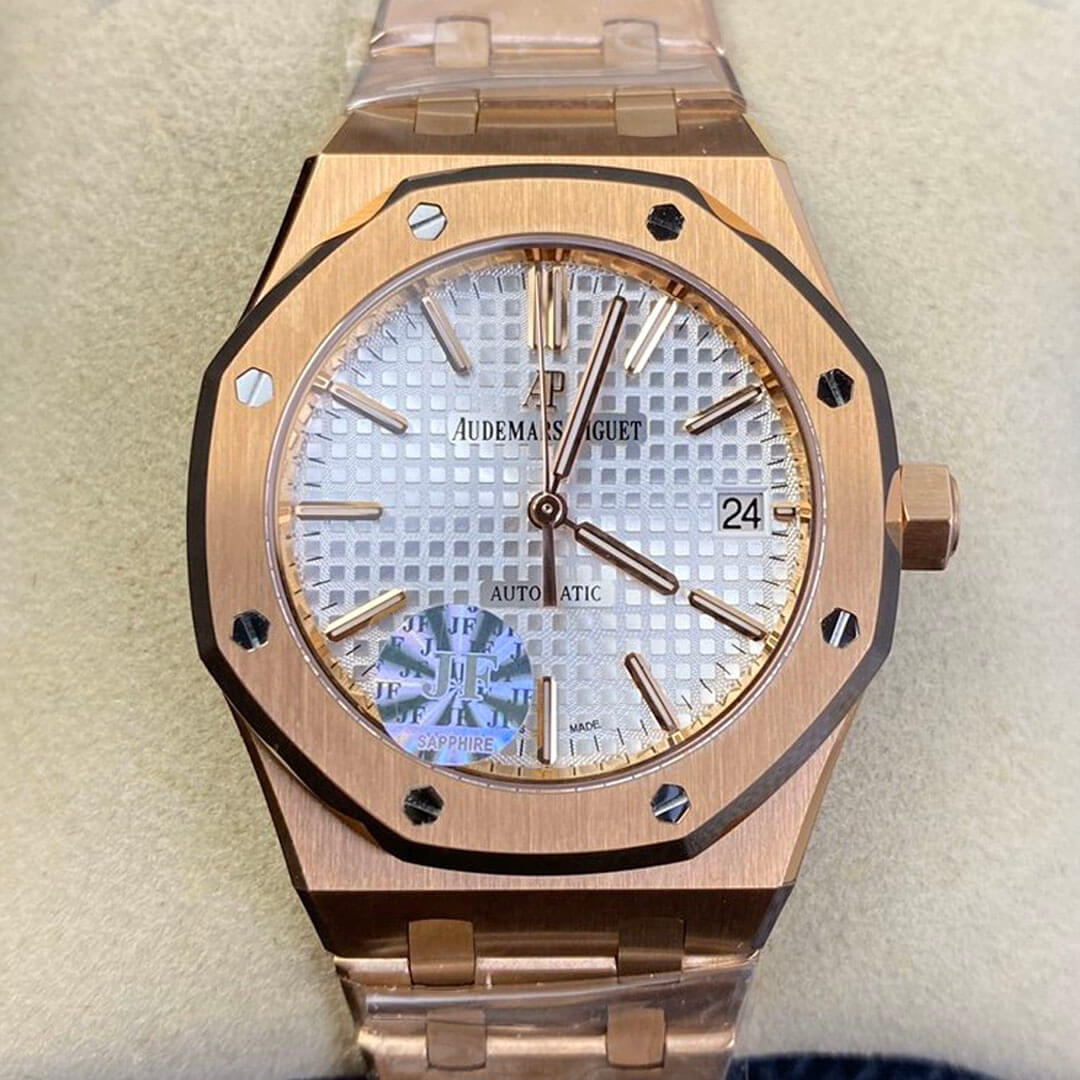 Best Replica Replica Audemars Piguet Royal Oak 15450OR.OO.1256OR.01 1:1 Best Edition JF Factory Rose Gold - Colareps