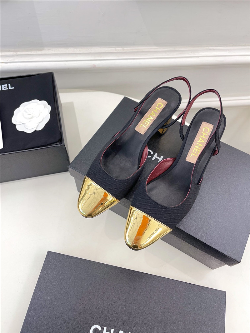 Best Replica chanel classic block heel sandals - Colareps