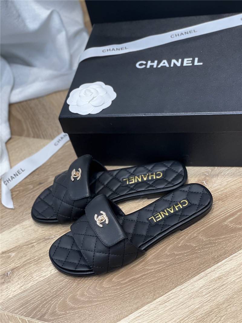 Best Replica chanel classic flat slippers - Colareps