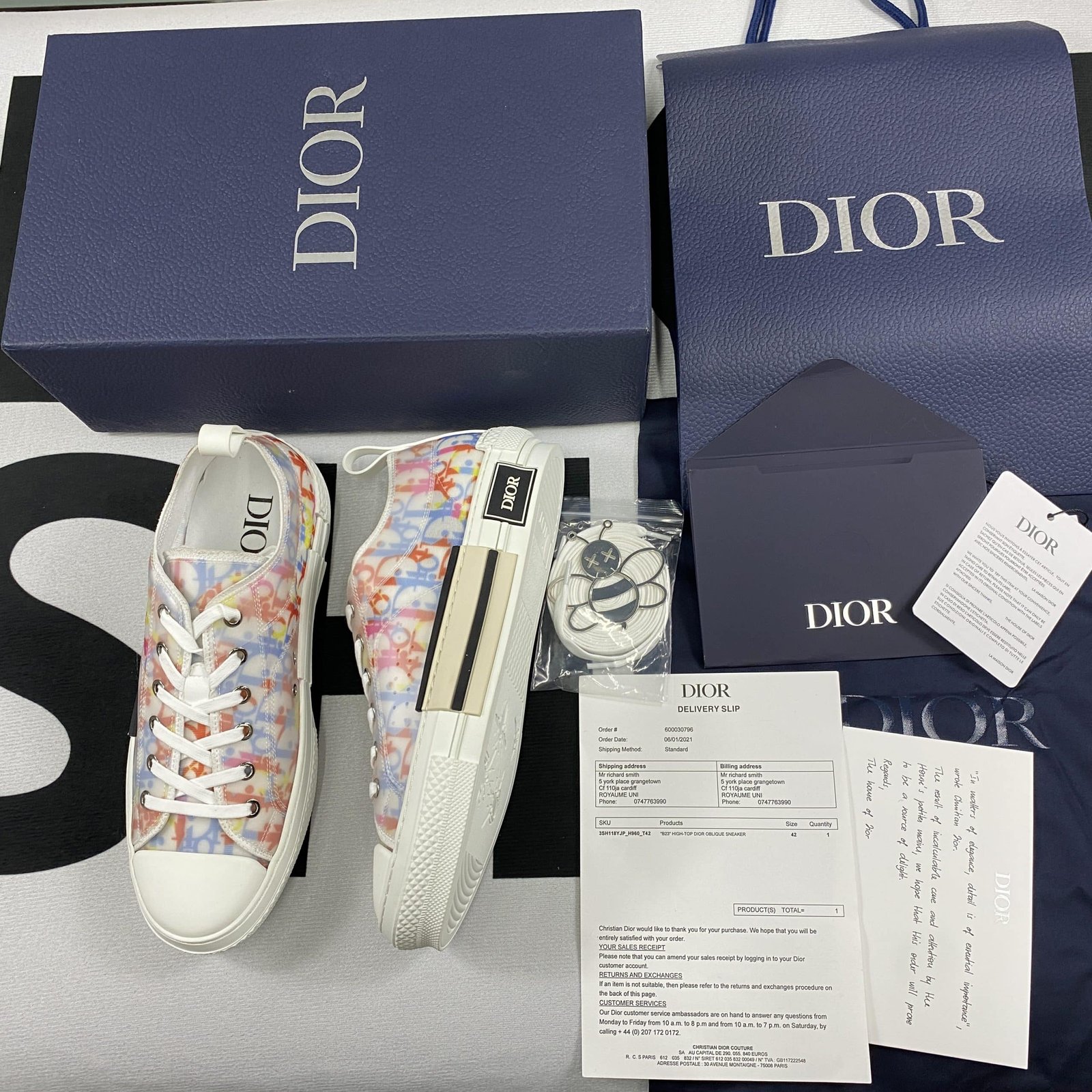 Best Replica Dior B23 High Top Sneaker 6 - Colareps