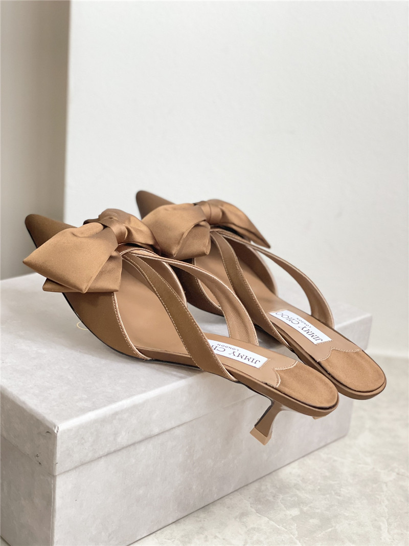 Best Replica jimmy choo bow heels dupe bow-embellished sandals - Colareps