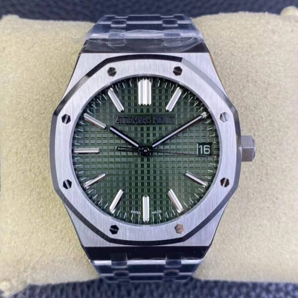 Best Replica Replica Audemars Piguet Royal Oak 15510ST.OO.1320ST.04 1:1 Best Edition ZF Factory Green Dial - Colareps