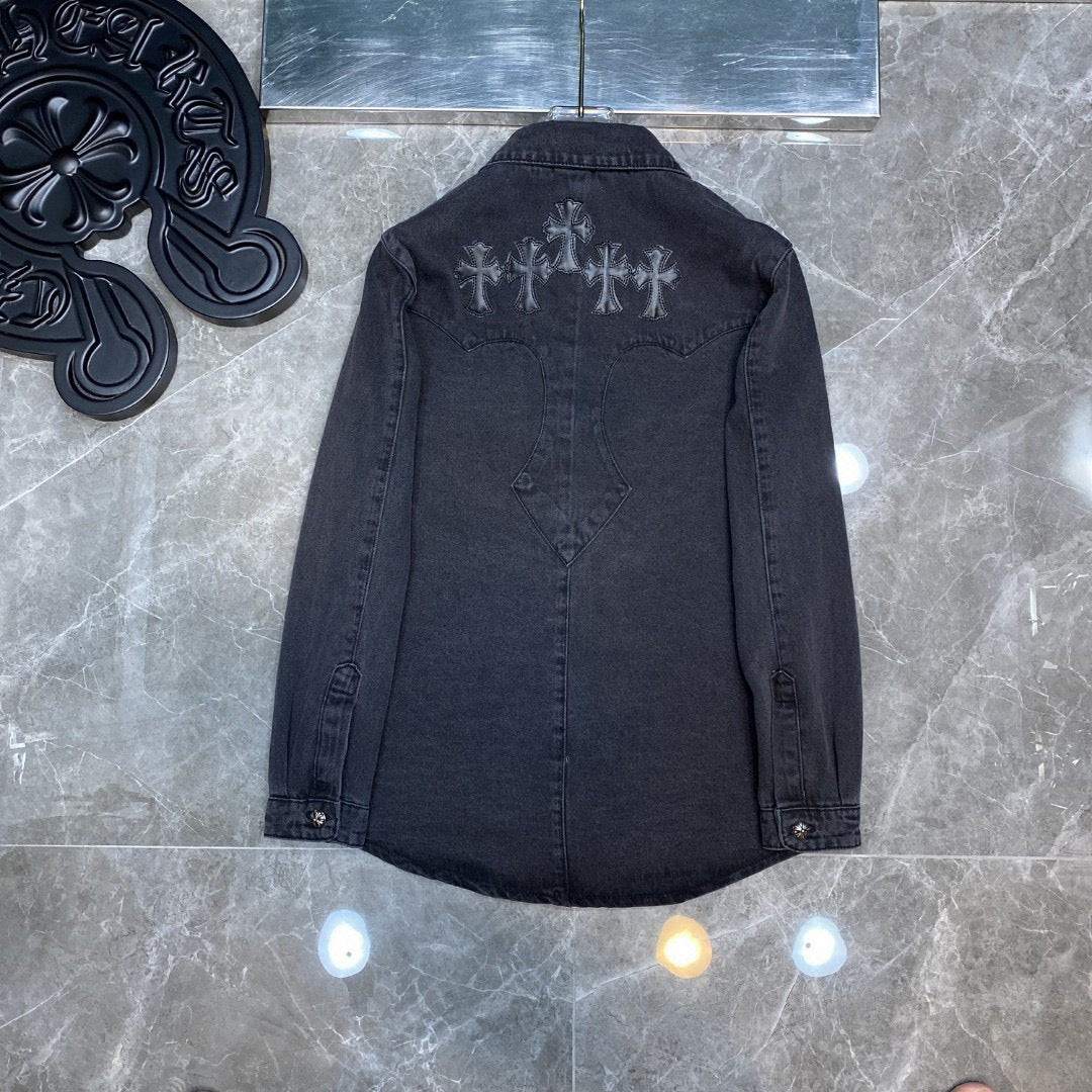 Best Replica Chrome Hearts Denim Shirt - Colareps