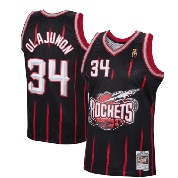 Best Replica HAKEEM OLAJUWON HOUSTON ROCKETS THROWBACK JERSEY - Colareps