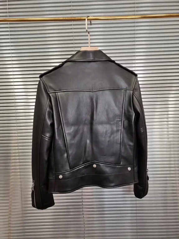 Best Replica Saint Laurent Replica Real Leather Jacket - Colareps