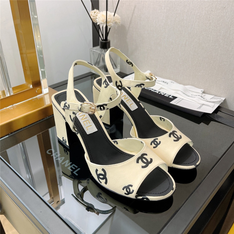 Best Replica chanel chunky heel sandals - Colareps