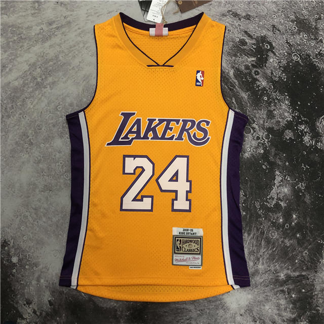 Best Replica KOBE BRYANT LOS ANGELES LAKERS THROWBACK JERSEY (HEAT APPLIED) - Colareps