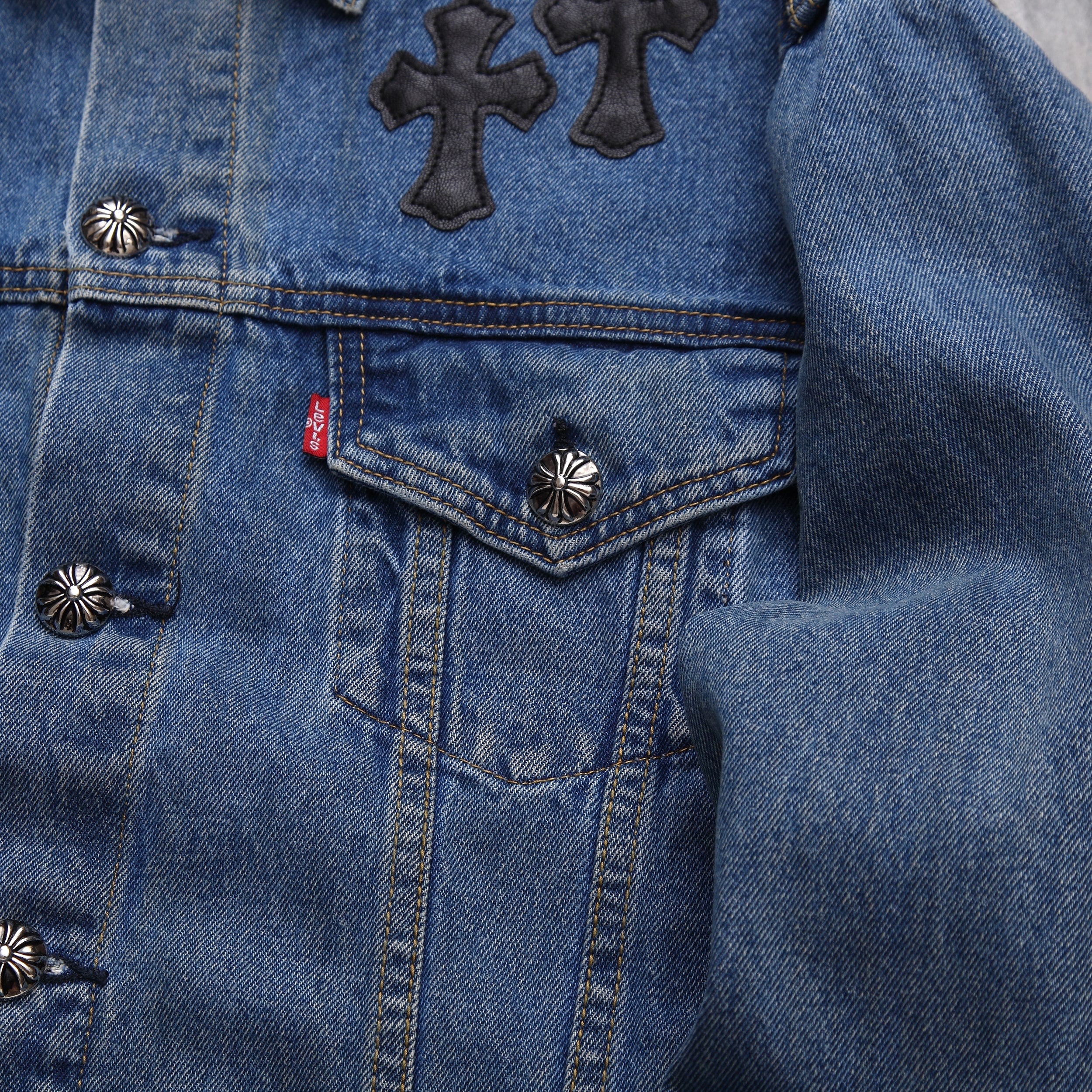 Best Replica Chrome Hearts Denim Jacket - Colareps