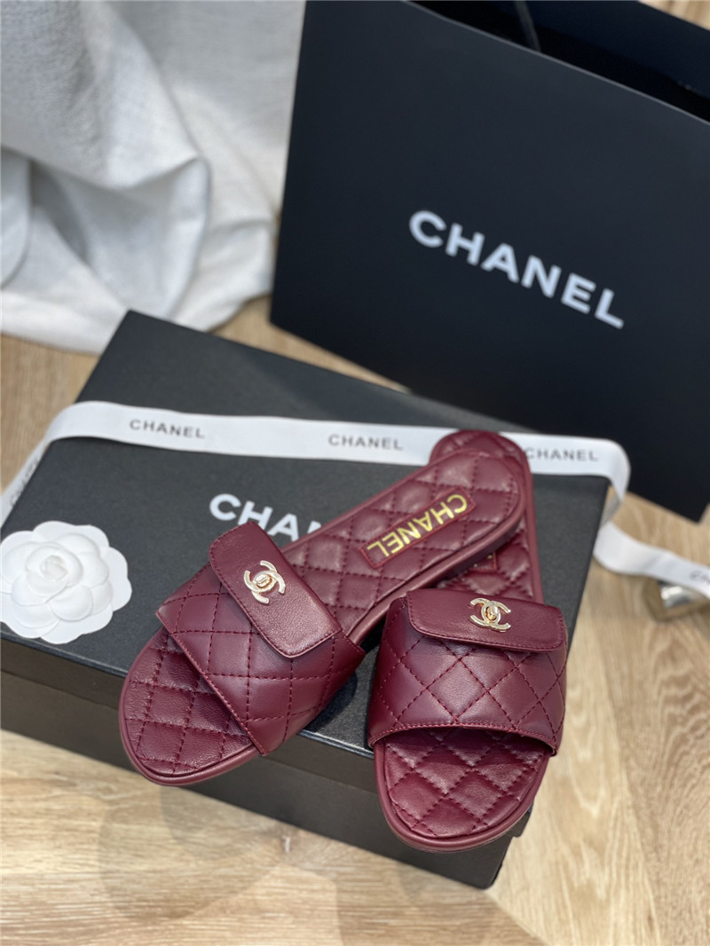 Best Replica chanel classic flat slippers - Colareps