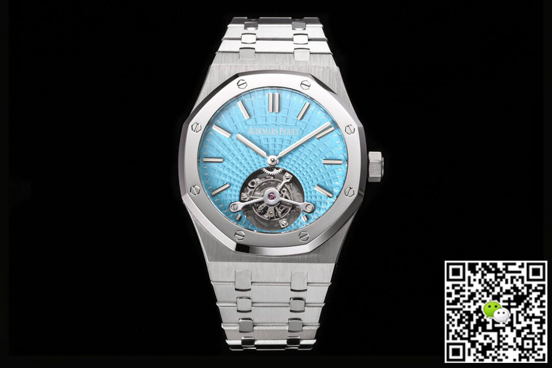 Best Replica Replica Audemars Piguet Royal Oak Tourbillon 26530PT.OO.1220PT.01 1:1 Best Edition R8 Factory Blue Dial - Colareps