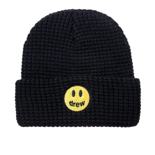 Best Replica Drew House Hat Drew Waffle Beanie Black - Colareps