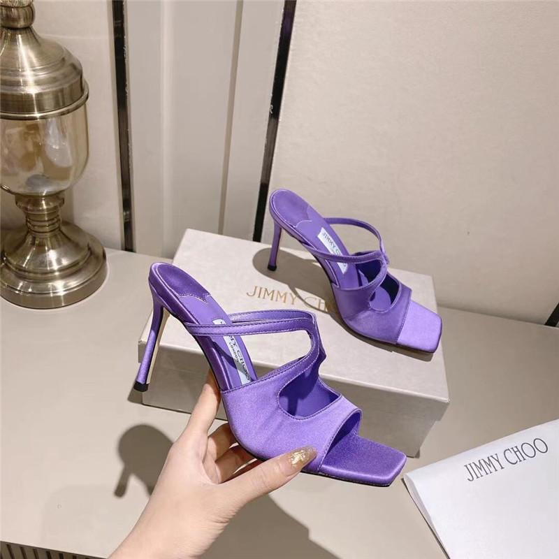 Best Replica Jimmy Choo Paris window custom high-heeled sandals - Colareps