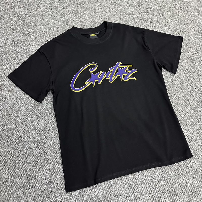 Best Replica Gradient outline letter print short sleeve tee 12 colors - Colareps