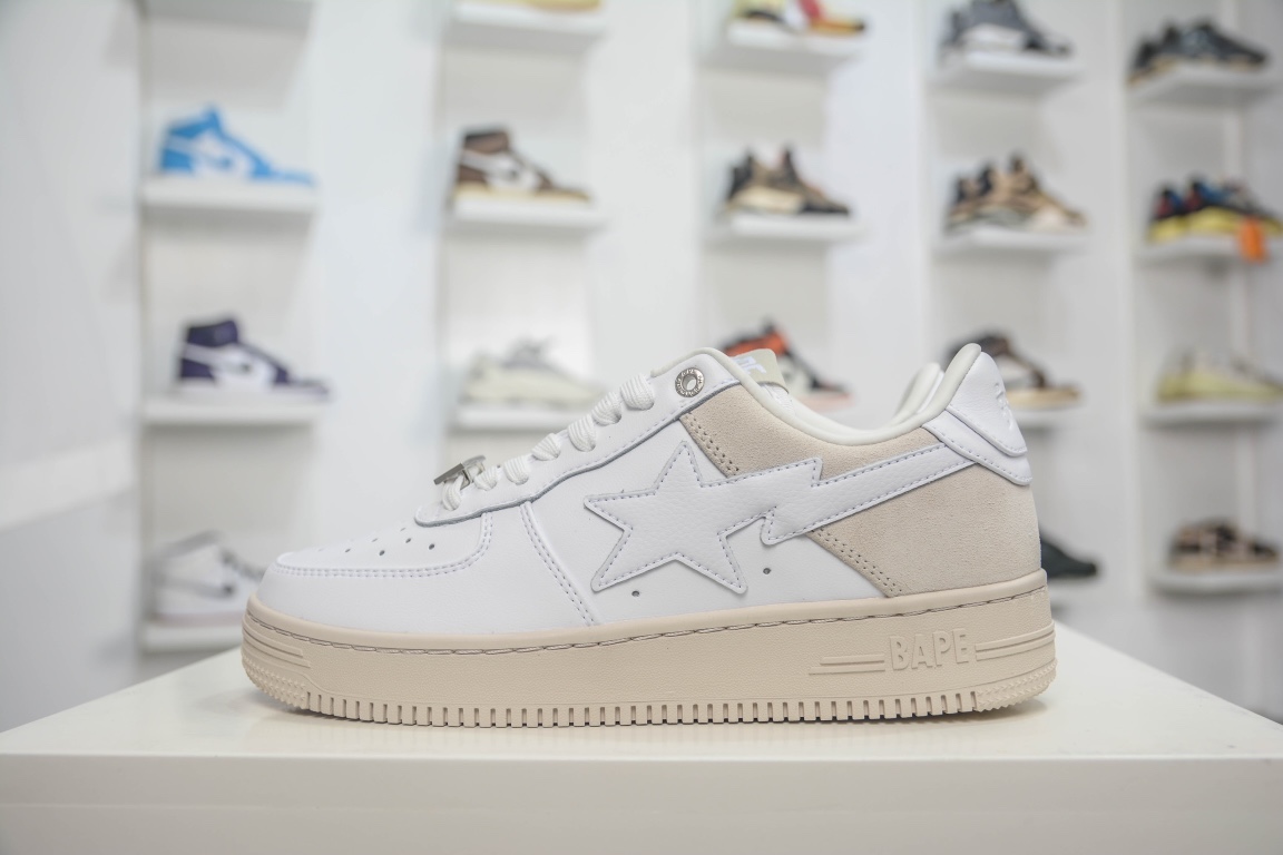 Best Replica A Bathing Ape Bape Sta Low Cloud White - Colareps