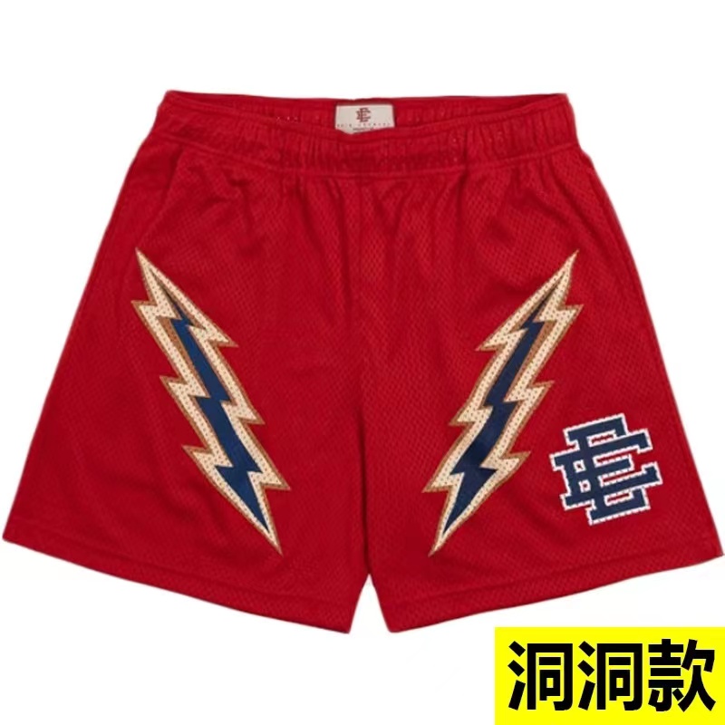 Best Replica Eric Emanuel Golden state Warriors double lighting logo shorts 8 colors - Colareps