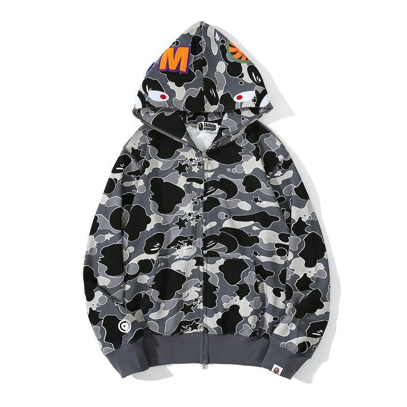 Best Replica Bape 21SS Shark Full Zip Cardigan Hoodies mens womensLimited M-3XL - Colareps