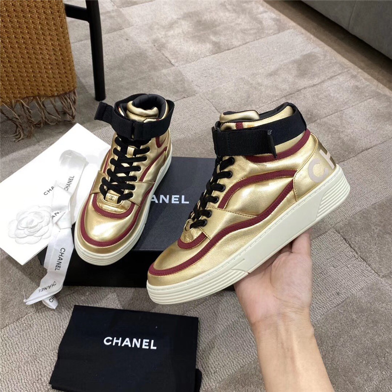Best Replica chanel gold sneakers - Colareps