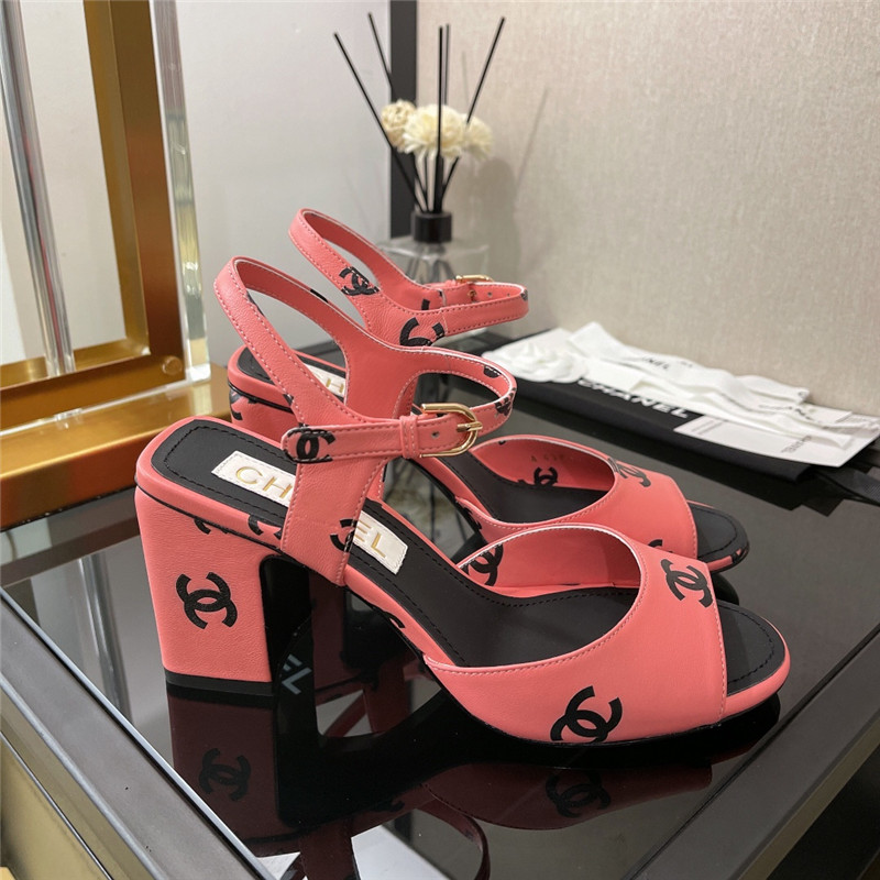 Best Replica chanel chunky heel sandals - Colareps