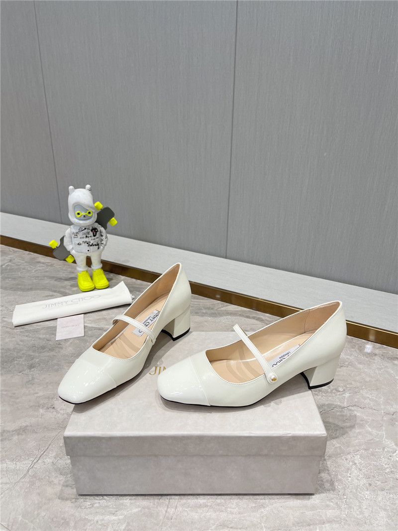 Best Replica Jimmy Choo Classic Square Toe Ballerinas - Colareps