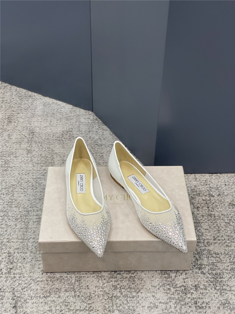 Best Replica Jimmy Choo jc mesh hot diamond high-heeled shoes - Colareps