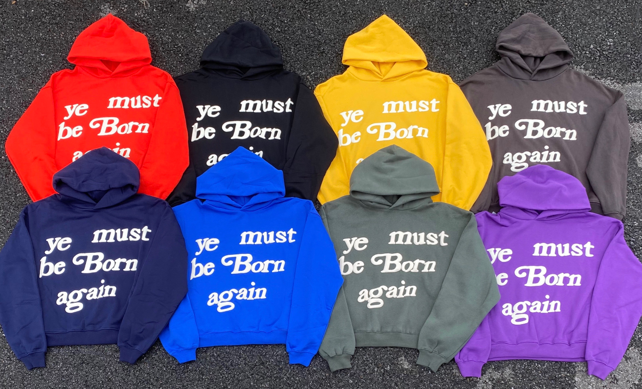 Best Replica [Buy more Save more]New Version 1:1 CPFM ye must be born again hoodie 10 colors - Colareps