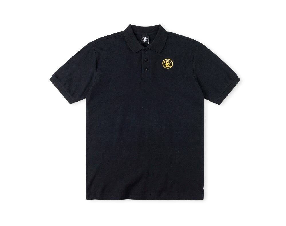 Best Replica 1:1 quality version Polo shirt with pure black texture tee - Colareps