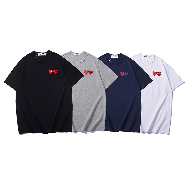 Best Replica Comme Des Garcons Play Double Heart T Shirt 2333 - Colareps