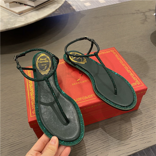 Best Replica rene caovilla flat sandals - Colareps