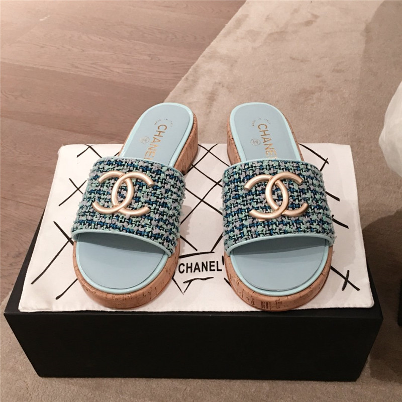Best Replica Chanel logo slippers sandals - Colareps