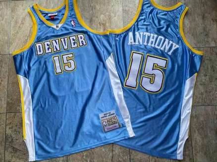 Best Replica CARMELO ANTHONY DENVER NUGGETS THROWBACK JERSEY - Colareps