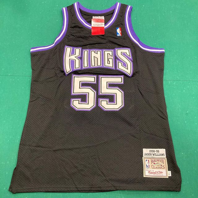 Best Replica JASON WILLIAMS SACRAMENTO KINGS THROWBACK JERSEY - Colareps