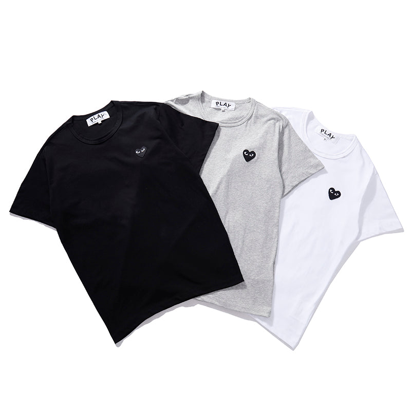 Best Replica Play CDG Embroidered Heart Cotton Shirt P10 - Colareps