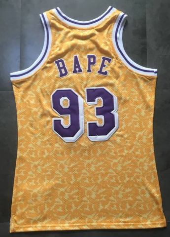 Best Replica BAPE LOS ANGELES LAKERS JERSEY - Colareps