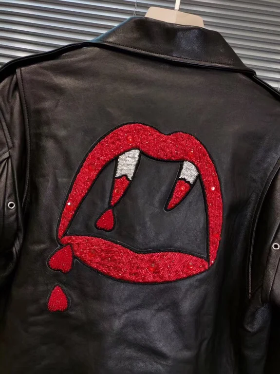 Best Replica Saint Laurent Replica Real Leather Jacket - Colareps