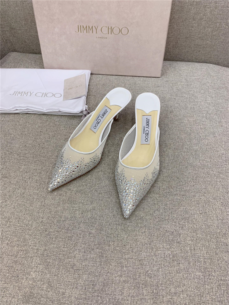 Best Replica Jimmy Choo new rhinestone mesh fairy shoes wedding shoes - Colareps